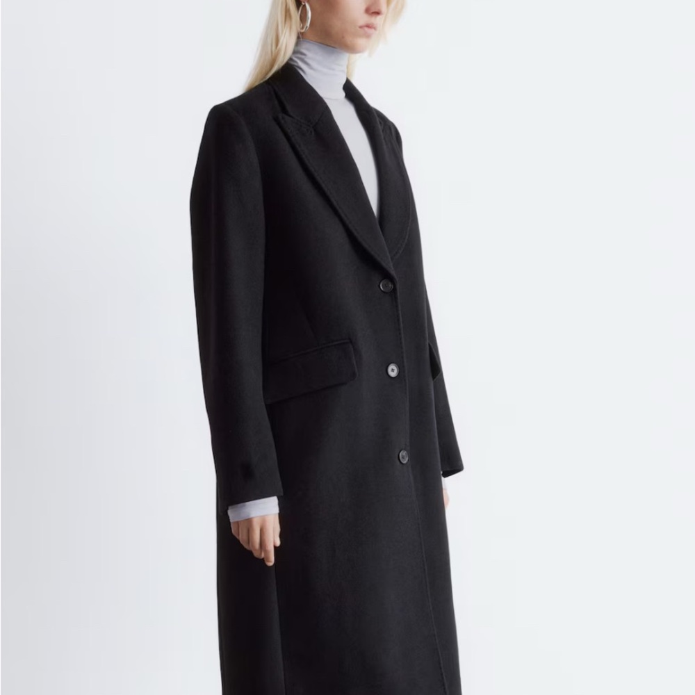 & Other Stories Classic Black Coat